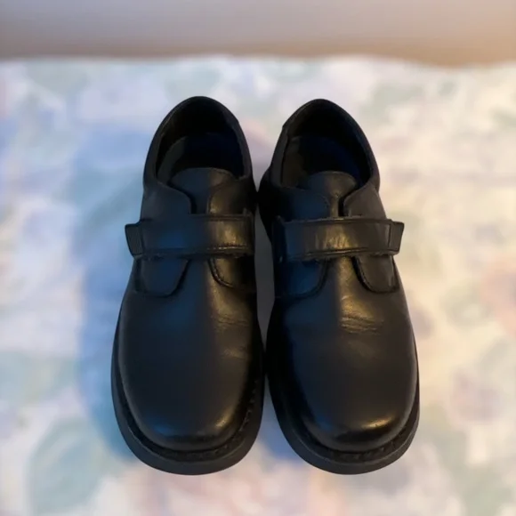 VGUC Hush Puppies Dress Shoes "Kent" Boys 2.5, Black - Picture 1 of 9